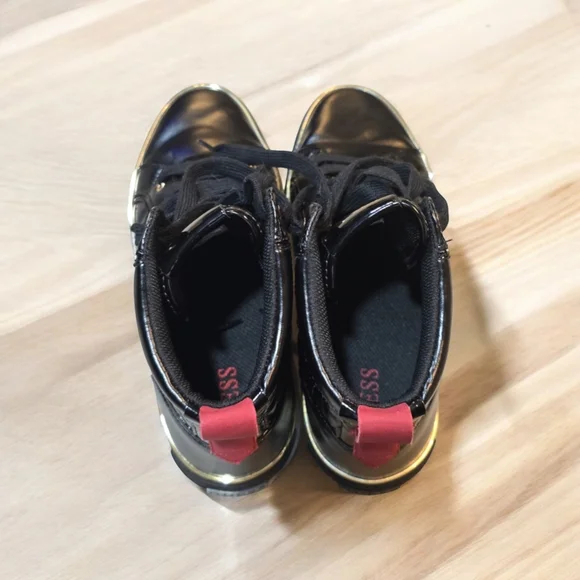 GUESS Men's Melo Hi Top Sneakers Black size 9 - Picture 5 of 6